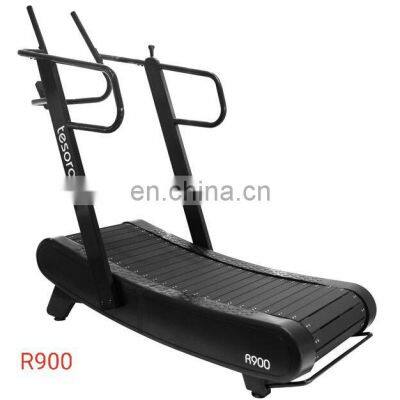 Woodway Curved treadmill & air runner for gym use commercial treadmill with low price no motor running machine for body strong