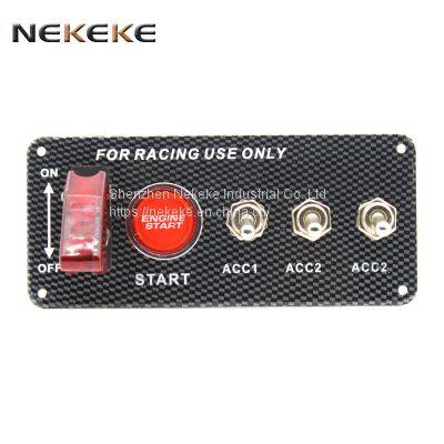 Push Button Switch Panel of Car,RV,ATV Universal Ignition Switch Engine Start Push Button Racing Car