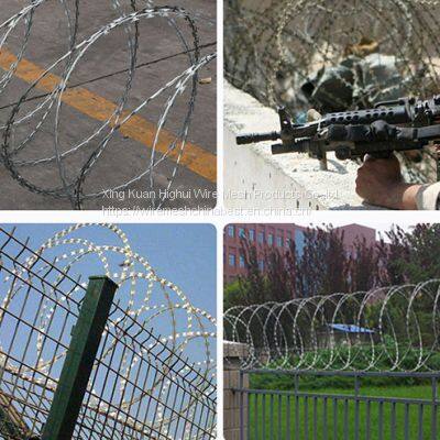 Military Grade Roll Razor Barbed Wire Non Corrosive Resistance Humidity photo-4