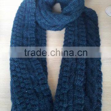 Branded special cashmere knit scarf and hat set