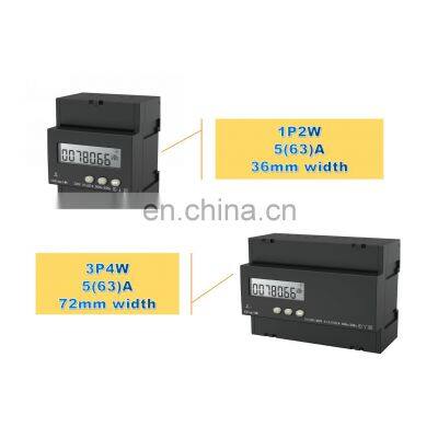 DDS1946-L Digital Watt Hour Meter Electric Monitor Kilowatt Meter Single Phase LCD Din Rail Mounted Energy Meter Digital Only photo-3