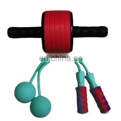 New hot selling wide wheel set with weighted cordless   skipping and knee pad wide belly wheel set