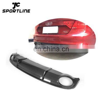 RS7 Style Carbon Fiber A7 S7 Rear Diffuser Lip for Audi A7 S line S7 11-14 Factory Refit