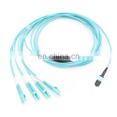 High quality singlemode SM 12 core 3m mpo fiber optic patch cord MPO to LC