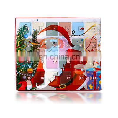 Custom Design Christmas Countdown Advent Calendar Favor Gifts Box for Hair Accessories Jewelry Earring photo-3