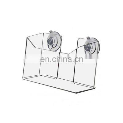 Clear Acrylic Wall Mount Suction Cup Postcard Holder