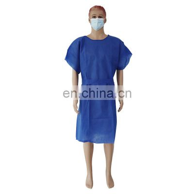 hospital patient clothing disposable short sleeve gown