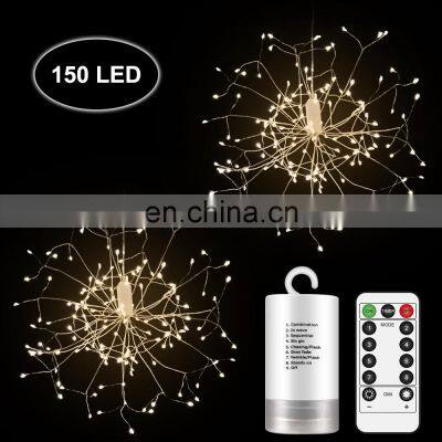 New Starburst String Light 150LEDs DIY Firework Copper Fairy Garland christmas Lights Hanging