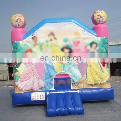 Commercial princess theme bouncer house slide inflatable bouncy castle