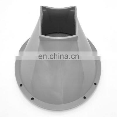 Custom grey PP PVC ABS Plastic Injection Molding Parts / OEM grey ABS Injection Molded Plastic Pipe