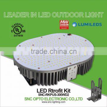 UL CUL LED Shoebox Light Retrofit kits 300W with Mean Well HLG Driver