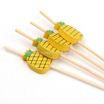 Decoration Disposable Eco-friendly Appetizer Cocktail Pick bamboo sandwich Fruit picks