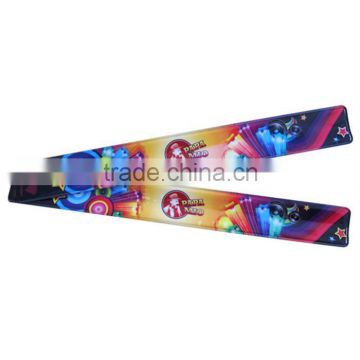 CE EN13356 Full color print Reflective slap band ,reflex wrist band