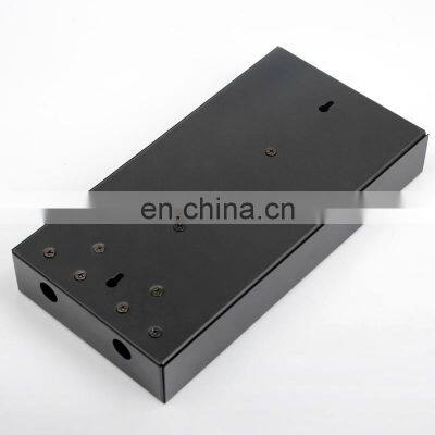 SC FC 8 Core Fiber Port Wall Mounted/desktop Type Fiber Optic Patch Panel LIU BLACK Cold Rolled Steel FTTH FTTB FTTX Network photo-4