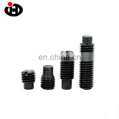 Hot Sale Black Alloy Steel Headless Set Screws Slotted Set Screws With Long Dog Point photo-3