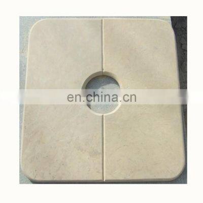 Cream limestone exterior wall decorative panels