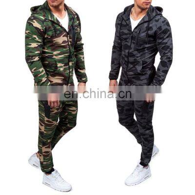 Custom Men high class tracksuit yoga suit running suit hunting style Tracksuit  Hoodie Coat Trousers Autumn Winter