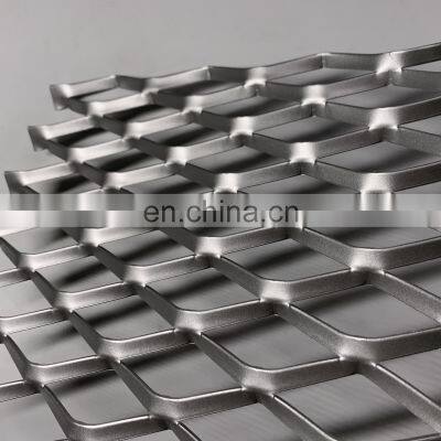 Custom Size Powder Coating Expanded Metal Mesh Grill Thick Expanded Metal Mesh