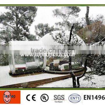 2015 TPU camping outdoor inflatable transparent clear air dome tent