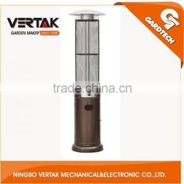 Low MOQ glass tube flame patio heater , outdoor patio heater , gas patio heater