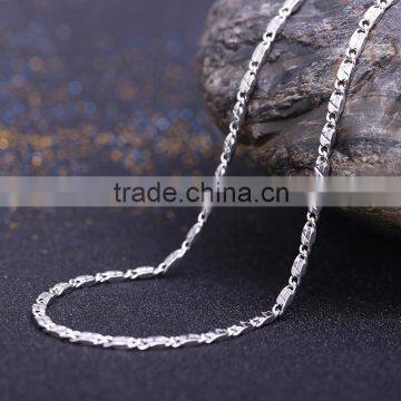 2015 Funky Chains Rhodium Plated Brass Diamond Cut Chain Necklace Jewellery photo-2