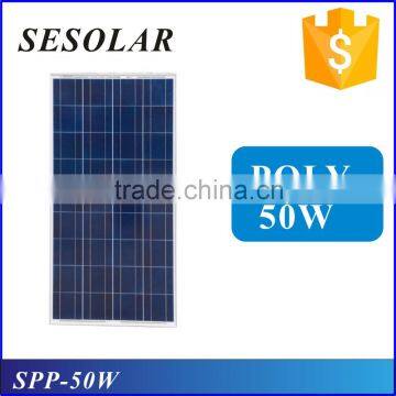 low price mini solar panel 12v poly solar panel 50w