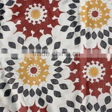 Beautiful flower American stely polyester fabric wholesale