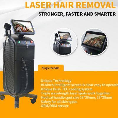 Dispositivo de depilación y belleza con sistema Android vertical, resolución alta de 4K, diodos superiores SR HR de 808 nanómetros. Certificado CE photo-2