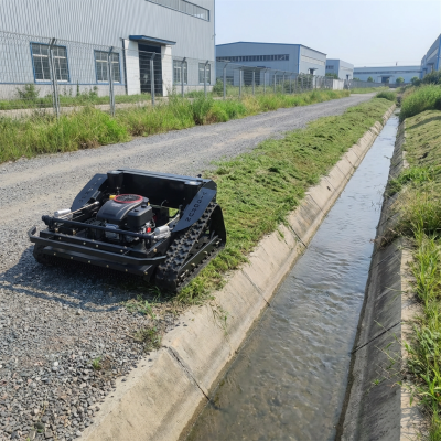 Entwässerungskanäle, Deichwartung, unbemanntes Raupentankrasenmäher, Made in China, Herstellerfabrik
