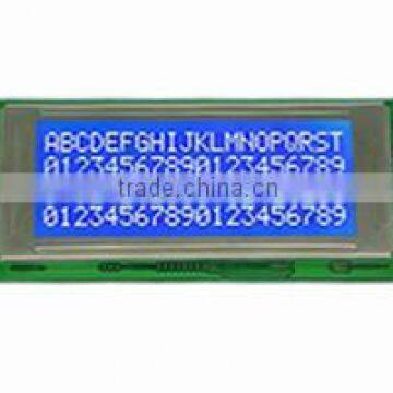 20x4 stn blue white cob lcd display module with LED backlight ,splc780d controller and pins connection.