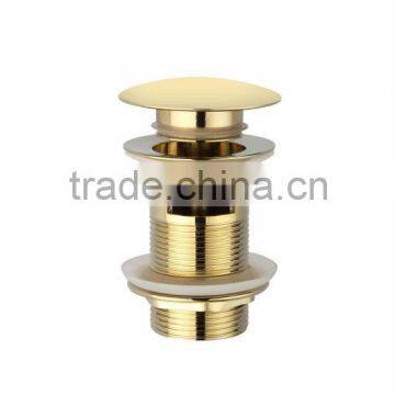 KingChun Free Samples Golden basin chrome brass waste pop up drain for bathroom fitting(KK8312-G)