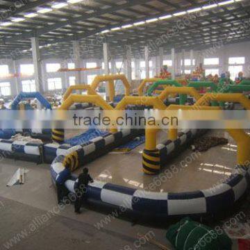 2014 cars race track outdoor equipment inflatable track