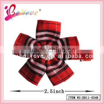 Chinese Products Wholesale Hair Clips With Spring Clip,make Fabric Flower Hair Clips photo-2