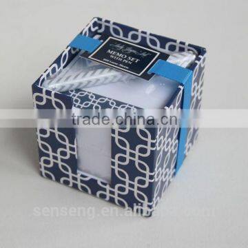 Paper Memo holder with notepaper,promotional boxed notepaper