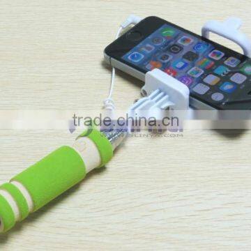 Promotional Gifts Folding Monopad Pocket Selfie Stick With 3.5MM Cable Selfie Monopad For IPhone Android IOS Smart Cell Phone