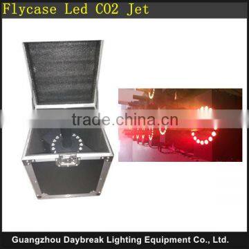 Flycase packing Led co2 jet machine DMX512 / Manual Control Stage CO2 with Fly case