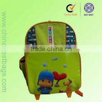 cheap durable kids school wheel bags