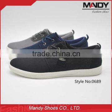 Alibaba wholesale plain men casual lace up fabric shoes