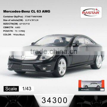 1:43 Mercedes-Benz CL63 AMG mini car toys CL63 34300