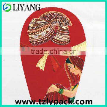 2015 new design, heat transfer, in mould label for tray, iml, national character