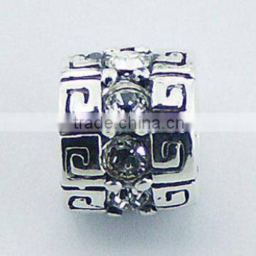 Austrian Crystals Sterling Silver Bead Etruscan Pattern