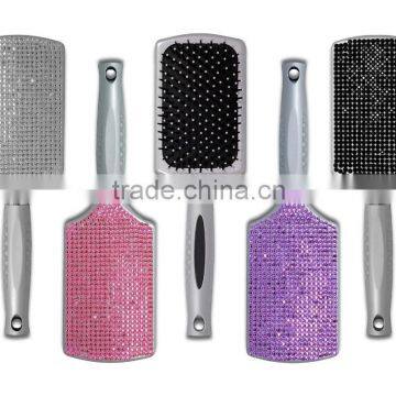 Bling Rhinestone Diamond Paddle Hairbrush