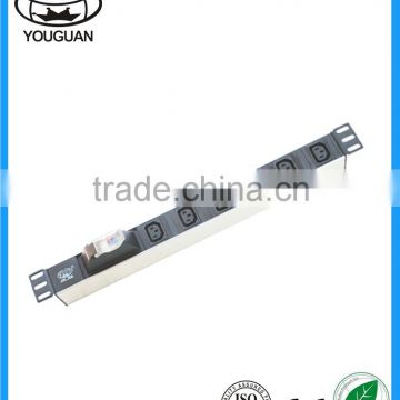 C13 type 6ways white shell PDU