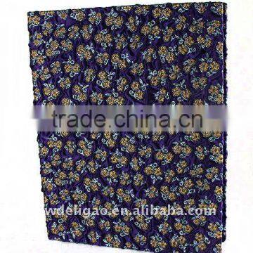 Color Crepe Flower Pattern Cloth Wrapping Ring Binder Desktop File Folder for Office Stationery Cardboard