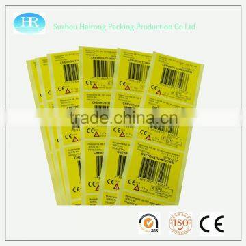 Factory direct thermal paper /heart resistant label/synthetic paper