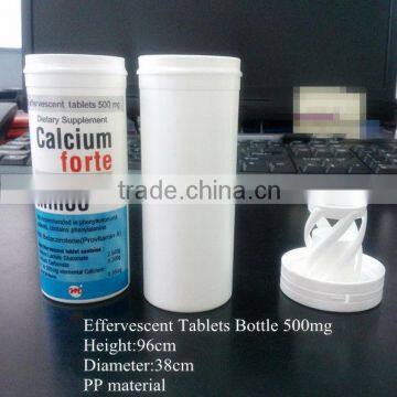 Plastic Effervescent tablets bottle, medicine bottle