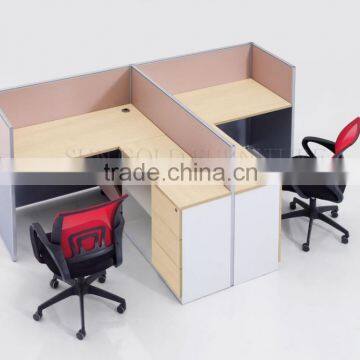 Modern t shaped 2 person office desk/computer workstation (SZ-WSB357)