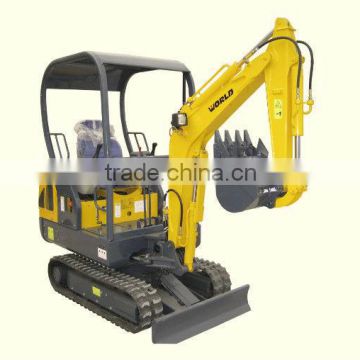 2ton mini rubber tracked excavator with famous engine,rubber tracks,Italian valve,0.05cbm bucket,sunproof,CE prove