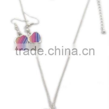 enamel milky heart pendant fashion necklace vners