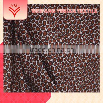 New Style Polyester Cotton Leopard Printed Denim Fabric photo-6